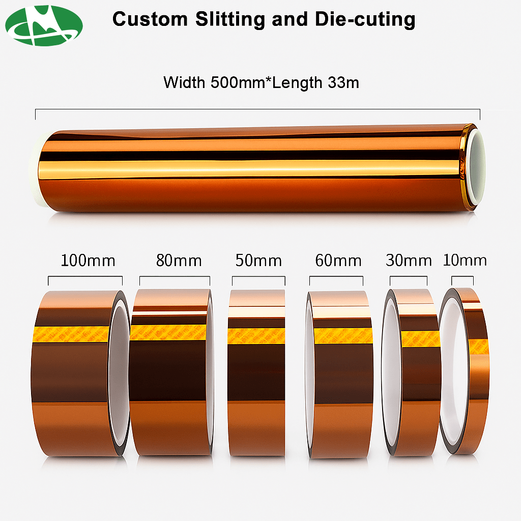 Comparison between low static polyimide tape and standard polyimide tape